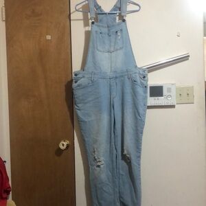 Light Blue Denim Overalls Good Condition, open to offers!!